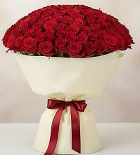 Букет 101 Красная роза Милано в Першино