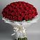 Букет 101 Красная роза Блэк Мэджик в Першино