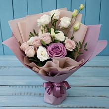 Букет цветов из:  Розы и Лизиантусы в Першино