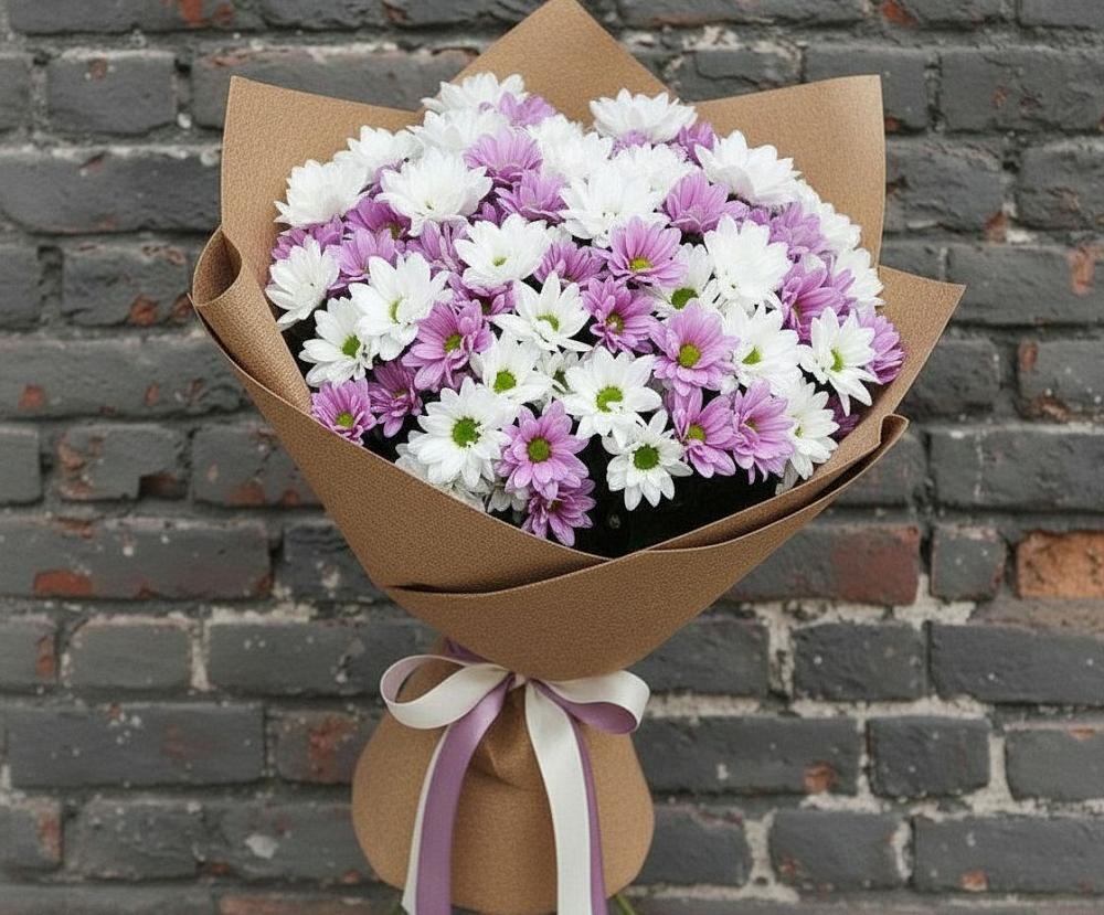 Букет цветов из: Хризантемы в Першино