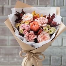 Букет цветов из:  Гвоздики, Хризантемы и Розы в Першино
