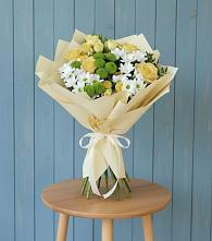 Букет цветов из:  Хризантемы и Розы #REPLACE_PRED# Першино