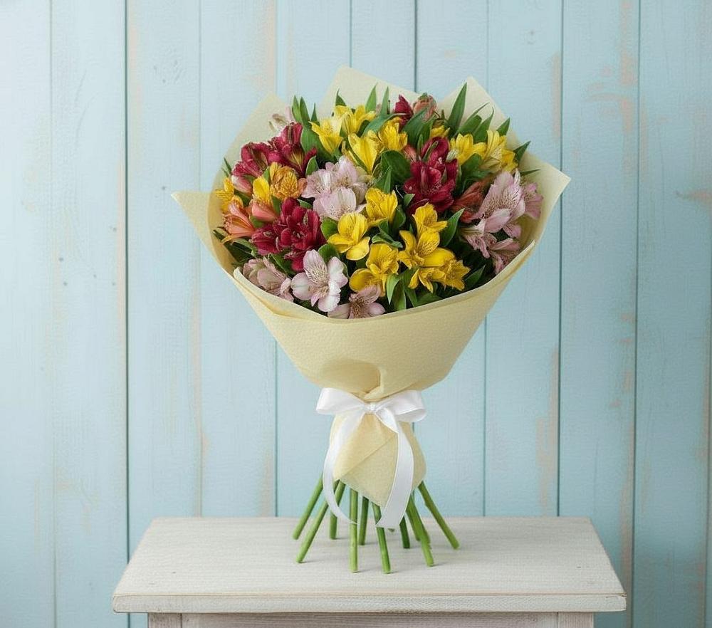 Букет цветов из: Альстромерии в Першино