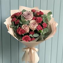 Букет цветов из:  Гвоздики и Розы #REPLACE_PRED# Першино