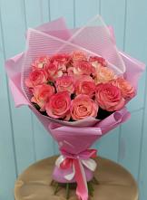 Букет 15 Розовых роз Равель в Першино