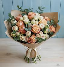 Букет цветов из:  Альстромерии и Розы #REPLACE_PRED# Першино