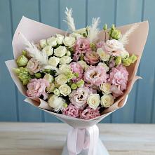 Букет цветов из:  Альстромерии и Розы в Першино